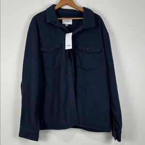 NWT XXL Shacket Fleece Navy
